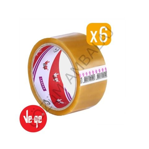 Ve-ge Leopar Şeffaf Koli Bandı 45 * 100 Mt ( 48 Adet )
