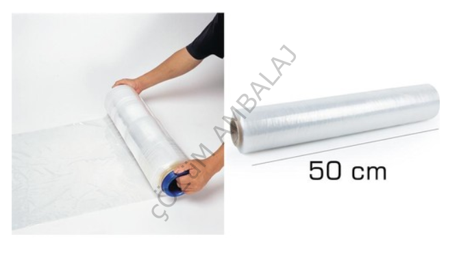 Çözüm Palet Strec 17mic. 50cm, 12 kg (400gr masura) (6 adet)
